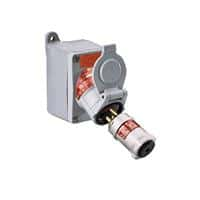 Emerson Appleton 20 Amp Plug and Receptacle, U-Line