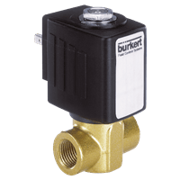 Burkert Servo-Assisted 2/2-Way Piston Solenoid Valve, 6240