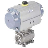 Burkert 2/2 or 3/2-Way Ball Valve with Pneumatic Rotary Actuator, Type 8805