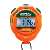 Extech Stopwatch/Clock with Backlit Display, 365515