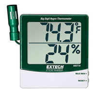 Extech Big Digit Hygro-Thermometer with Remote Probe, 445715