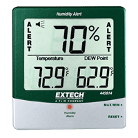 Extech Hygro-Thermometer Humidity Alert, 445814