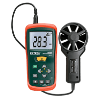 Extech CFM/CMM Mini Thermo-Anemometer, AN100