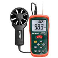 Extech CFM/CMM Mini Thermo-Anemometer with built-in InfraRed Thermometer, AN200