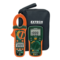 Extech ETK35 Electrical Test Kit with True RMS AC/DC Clamp Meter, ETK35