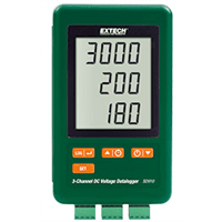 Extech 3-Channel DC Voltage datalogger, SD910