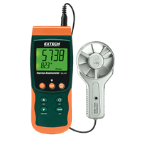 Extech Metal Vane Thermo-Anemometer/Datalogger, SDL300