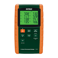 Extech 12-Channel Datalogging Thermometer, TM40