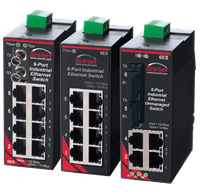 Red Lion Unmanaged Industrial Ethernet Switch, Model SL/SLX