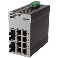 Red Lion Industrial Ethernet Switch, 110FX2