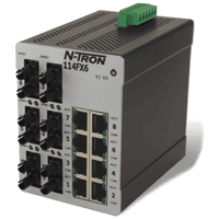 Red Lion Industrial Ethernet Switch, 114FX6