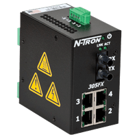 Red Lion Industrial Ethernet Switch, 305FX