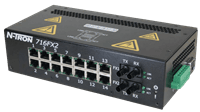 Red Lion Industrial Ethernet Switch, 716FX2-HV