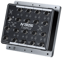 Red Lion Industrial Ethernet Switch, 716M12-HV