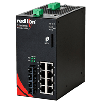 Red Lion Industrial Ethernet Switch, NT24k-10FX2