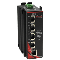 Red Lion Industrial Ethernet Switch, SLX-5EG-1