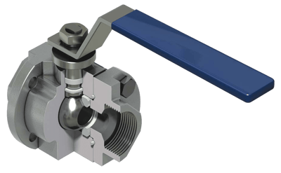 Cameron Three-Piece Threaded Ball Valve, 1100