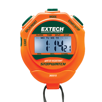 Extech Stopwatch/Clock with Backlit Display, 365515