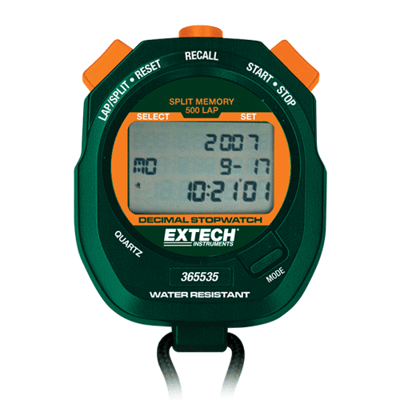 Extech Decimal Stopwatch/Clock, 365535