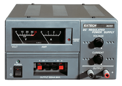 Extech Analog Triple Output DC Power Supply, 382203