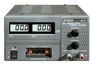 Extech Digital Triple Output DC Power Supply, 382213