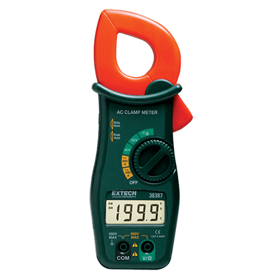 Extech 600A AC Clamp + MultiMeter, 38387