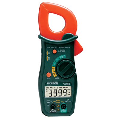 Extech 600A True RMS AC/DC Clamp Meter, 38389