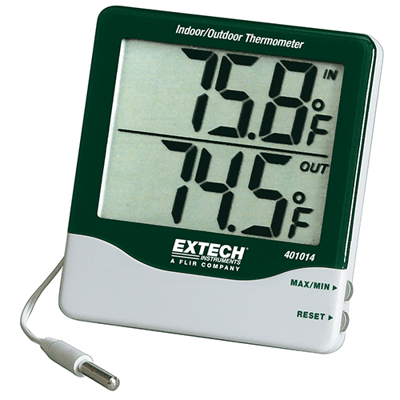 Extech Big Digit Indoor/Outdoor Thermometer, 401014