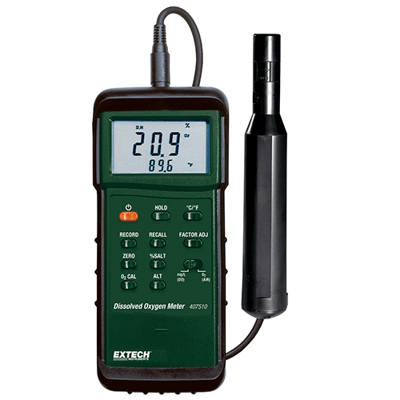 Extech Heavy Duty Dissolved Oxygen Meter, 407510