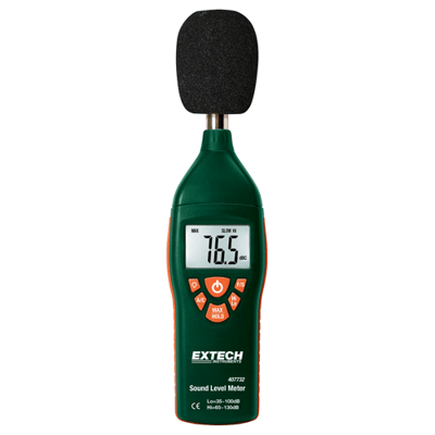 Extech Low/High Range Sound Level Meter, 407732