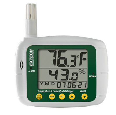 Extech Temperature and Humidity Datalogger, 42280