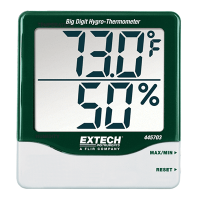 Extech Big Digit Hygro-Thermometer, 445703