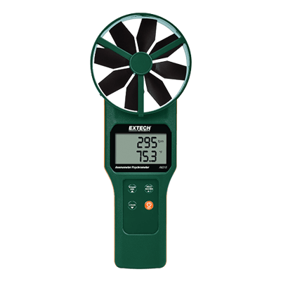 Extech Large Vane CFM/CMM Anemometer/Psychrometer, AN310