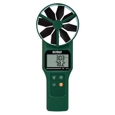 Extech Large Vane CFM/CMM Anemometer/Psychrometer plus CO2, AN320