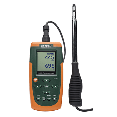 Extech Hot Wire CFM/CMM Thermo-Anemometer, AN500