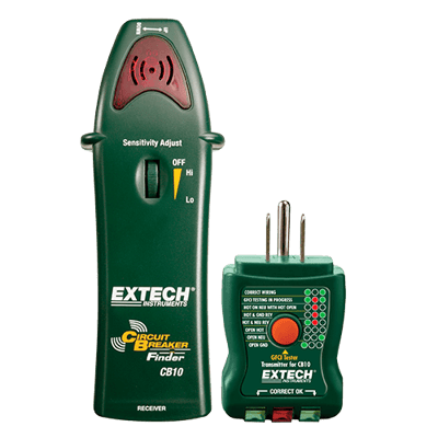 Extech AC Circuit Breaker Finder Receptacle Tester, CB10