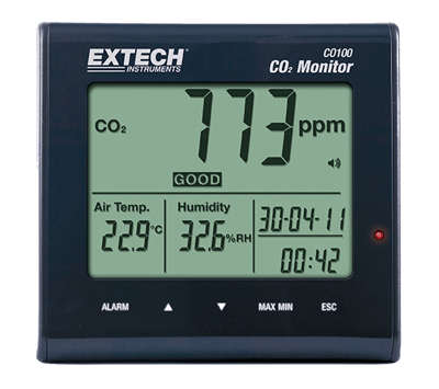 Extech Desktop Indoor Air Quality CO₂, CO100