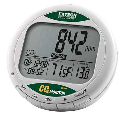 Extech Desktop Indoor Air Quality CO, CO200