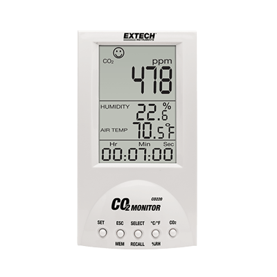 Extech Desktop Indoor Air Quality CO, CO220