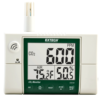 Extech Indoor Air Quality, Carbon Dioxide (CO2) Monitor, CO230