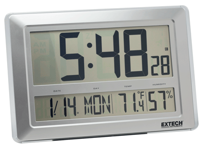 Extech Digital Clock/Hygro-Thermometer, CTH10A