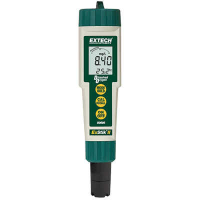 Extech Waterproof ExStik II Dissolved Oxygen Meter, DO600