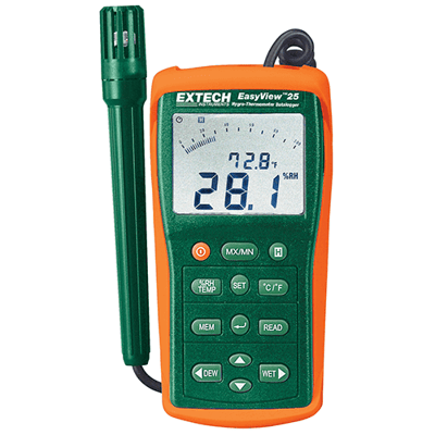 Extech EasyView Hygro-Thermometer and Datalogger, EA25