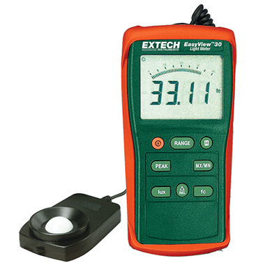 Extech EasyView Wide Range Light Meter, EA30