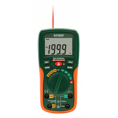 Extech 8 Function Mini Digital MultiMeter, EX210