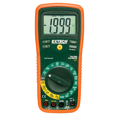 Extech 8 Function True RMS Professional MultiMeter, EX411