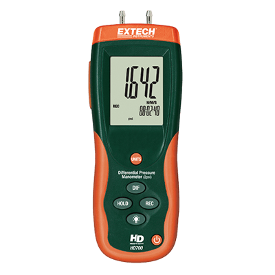 Extech Differential Pressure Manometer (2psi), HD700