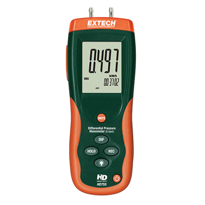 Extech Differential Pressure Manometer (0.5psi), HD755