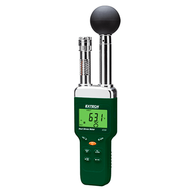 Extech Heat Stress WBGT (Wet Bulb Globe Temperature) Meter, HT200