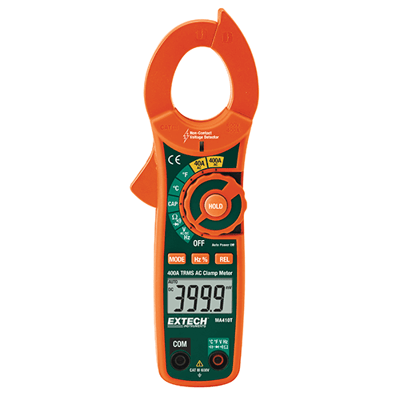 Extech 400A AC True RMS Clamp Meter + NCV, MA410T